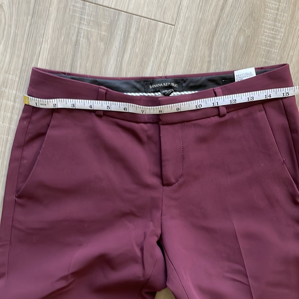 Banana Republic Burgundy Women's Pants Size 2P - Picture 2 of 12